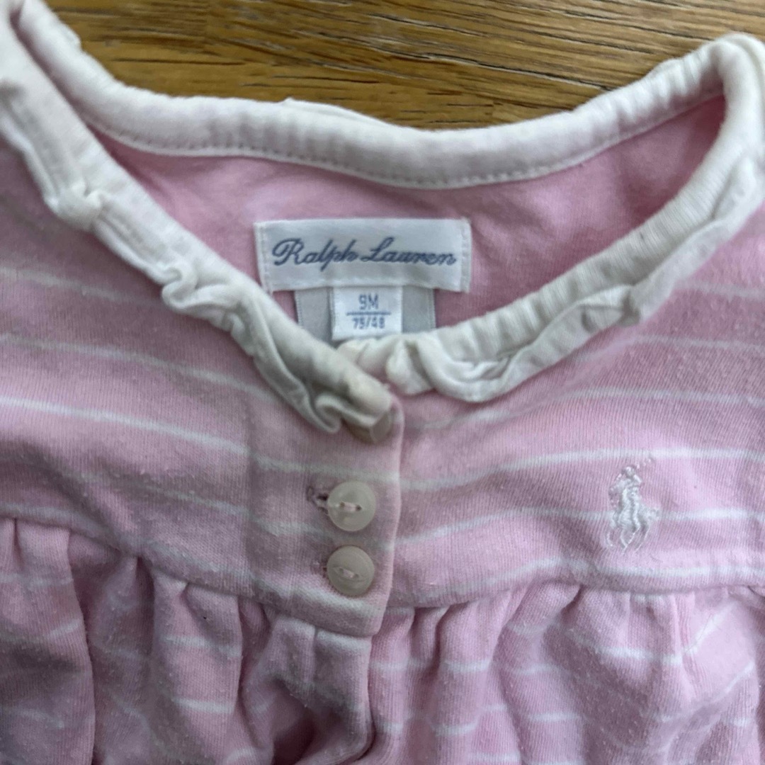 Ralph Lauren(ラルフローレン)のラルフローレン　カバーオール　ピンク キッズ/ベビー/マタニティのベビー服(~85cm)(カバーオール)の商品写真