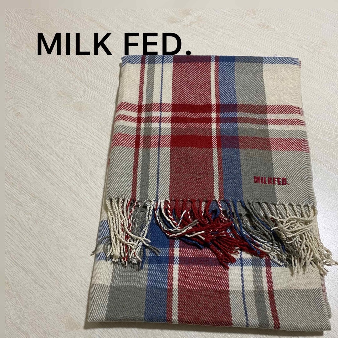 MILKFED.(ミルクフェド)の美品❣️MILKFED. 大判ストール 大判ショール マフラー レディースのファッション小物(マフラー/ショール)の商品写真