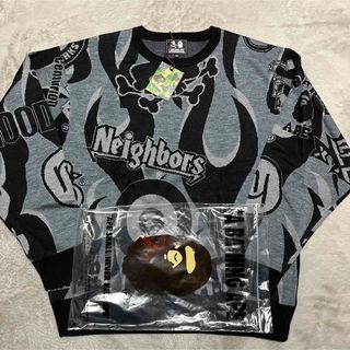 アベイシングエイプ(A BATHING APE)のAPE BAPE KAWS NEIGHBORHOOD SWEATER ニット(ニット/セーター)