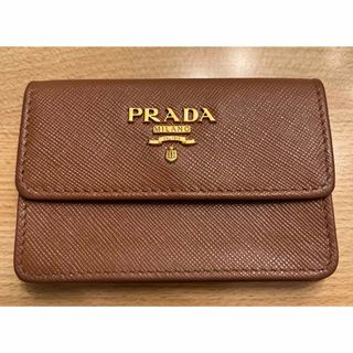 プラダ(PRADA)の【PRADA】 名刺入れ SAFFIANO 〈極美品〉(名刺入れ/定期入れ)