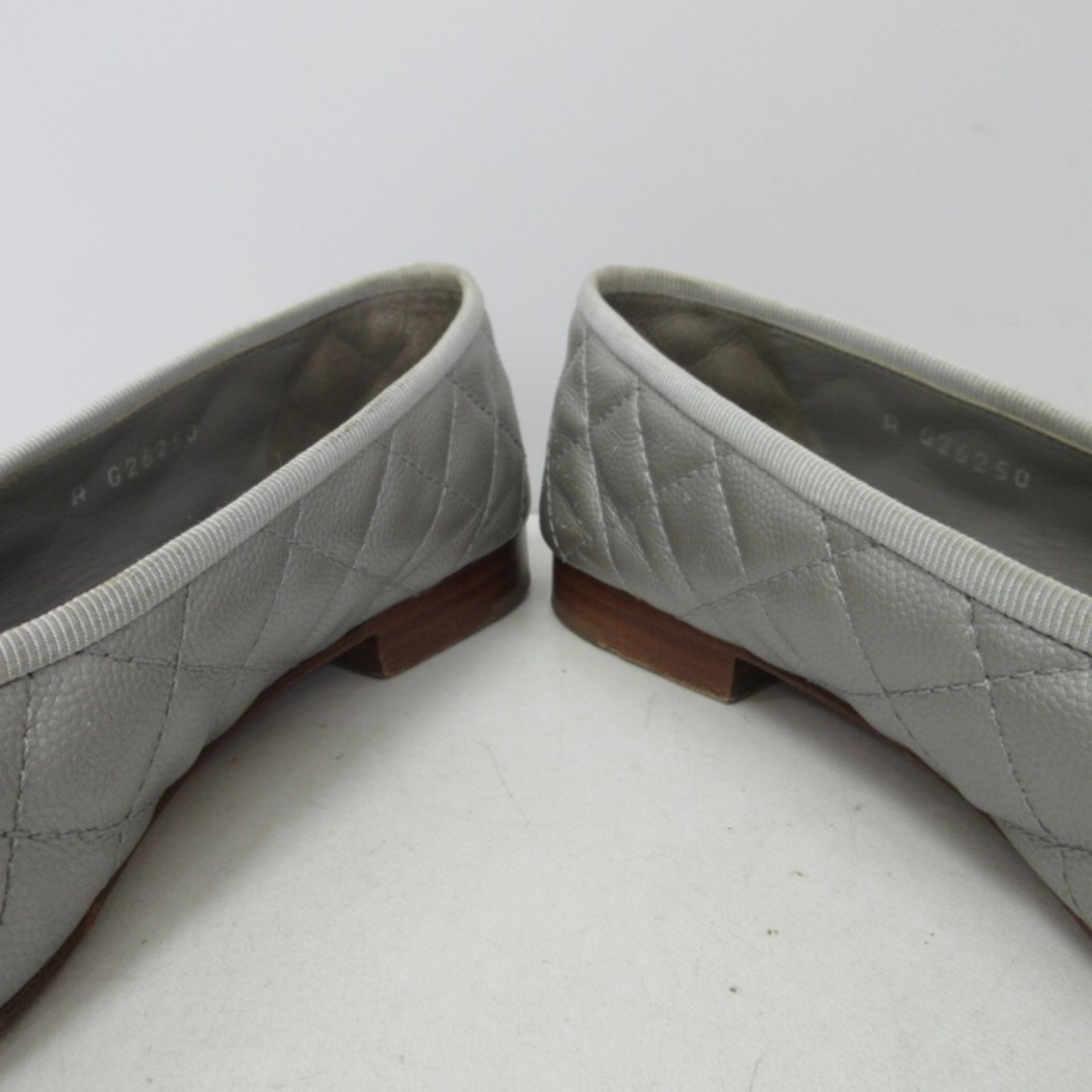 CHANEL(シャネル)のシャネル マトラッセ バレエシューズ ココマーク リボン 36.5 約23㎝ レディースの靴/シューズ(バレエシューズ)の商品写真