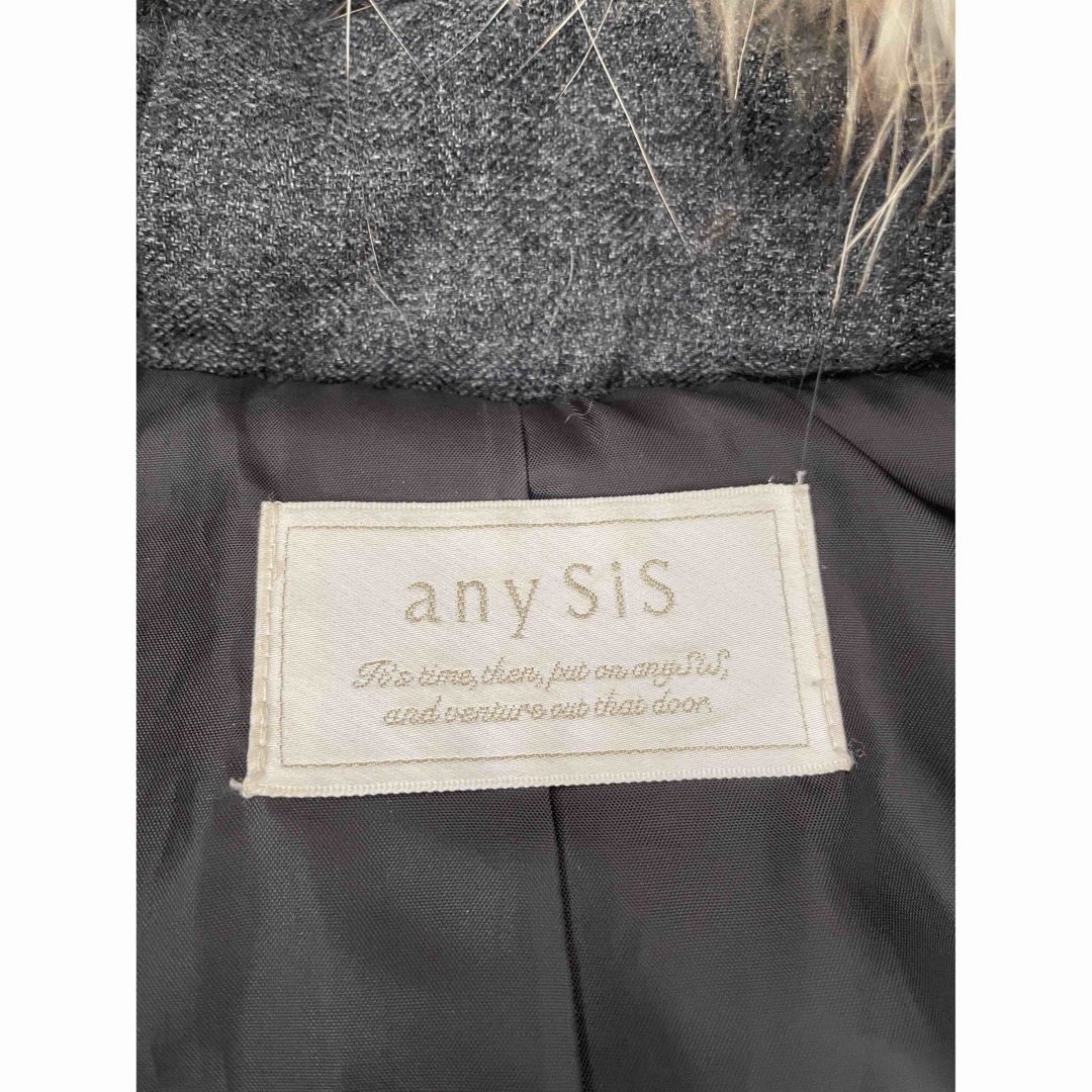 anySiS(エニィスィス)のany SiS エニィスィス クラシカルダッフルダウン　コート グレー レディースのジャケット/アウター(ダウンコート)の商品写真