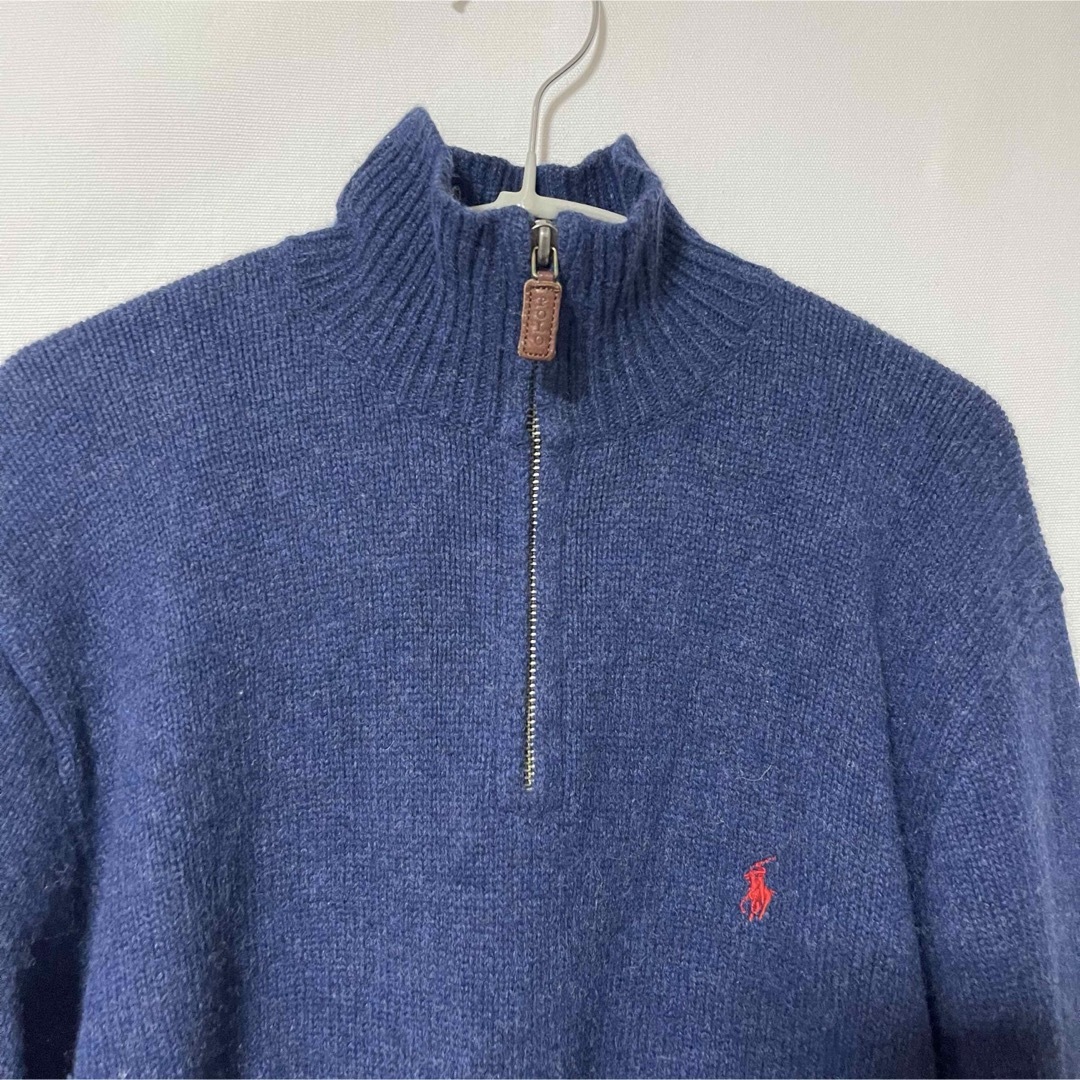 POLO RALPH LAUREN(ポロラルフローレン)のPolo by Ralph Lauren ハーフジップセーター　ニット　ウール メンズのトップス(ニット/セーター)の商品写真