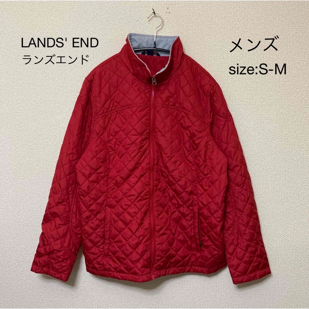 LANDS’END(ランズエンド)のLANDS' END ランズエンド キルティングジャケット S レッド メンズのジャケット/アウター(ブルゾン)の商品写真