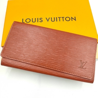 ルイヴィトン(LOUIS VUITTON)の極美品 LOUIS VUITTON 札入れ エピレザー(財布)