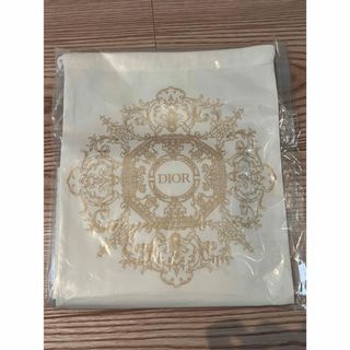 【新品】DIOR ディオールホリデー限定ノベルティノート巾着袋 (ノベルティグッズ)