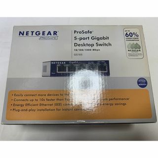 中古良品 NETGEAR GS105-300JPS 有線LAN HUB 5ポート(PC周辺機器)