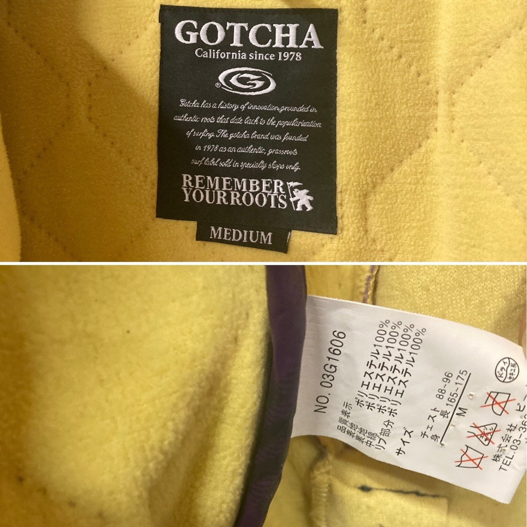 GOTCHA(ガッチャ)の【GOTCHA 必見！】ガッチャ　ダウン　M サイズ　ブラック　パープル メンズのジャケット/アウター(ダウンジャケット)の商品写真