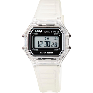 シチズン(CITIZEN)のキューアンドキュー　腕時計 デジタル 多機能 防水 G01A-003VK クリア(腕時計(デジタル))
