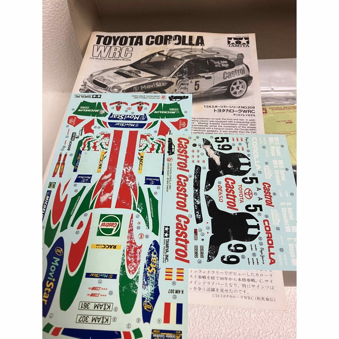 タミヤ 1/24 スポーツカーシリーズ トヨタカローラWRC エンタメ/ホビーのおもちゃ/ぬいぐるみ(模型/プラモデル)の商品写真