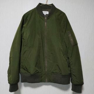 グローバルワーク(GLOBAL WORK)のGLOBAL WORK MA-1 ブルゾン ジャンパー ジャケット カーキ L(ブルゾン)