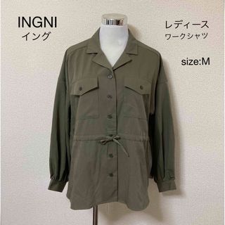 イング(INGNI)のINGNI イング オープンカラー ドロスト シャツ M(シャツ/ブラウス(長袖/七分))