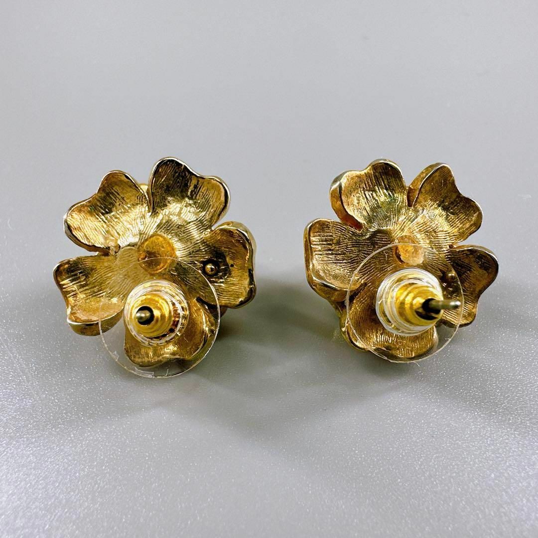 美品 CHANEL ピアス ココマークカメリア 花モチーフ