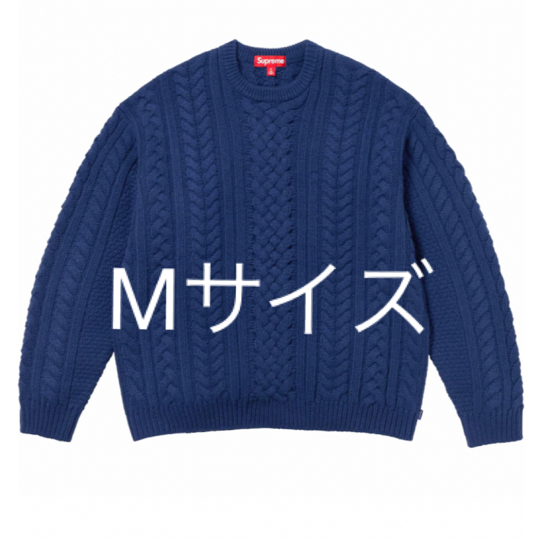 Supreme Applique Cable Knit Sweater M