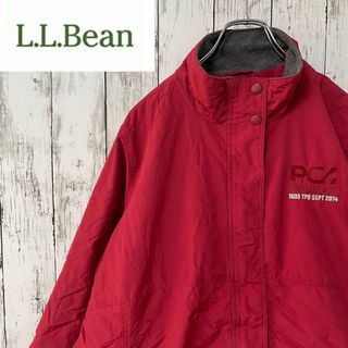 エルエルビーン(L.L.Bean)のL.L.BEAN ナイロンジャケット 裏地フリース 刺繍 厚手 メンズ(ナイロンジャケット)