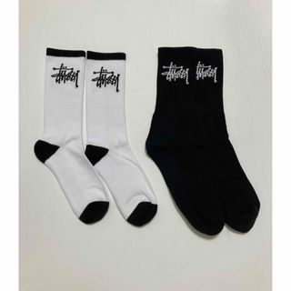 専用　stussy ステューシー　ロゴソックス　2足セット　海外正規品(ソックス)