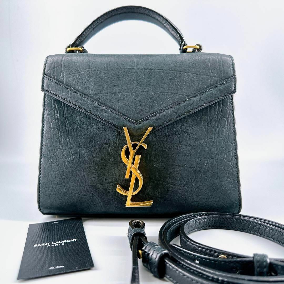 美品 Saint Laurent カサンドラ 2way クロコ YSL GD金具HUMMERのショップ