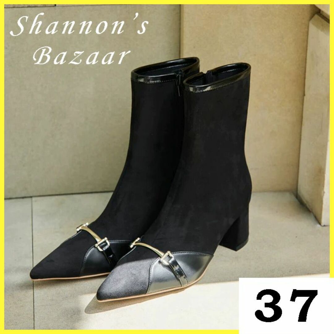 her lip to Cambon Ankle Boots ショートブーツ 黒Shannonの洋服