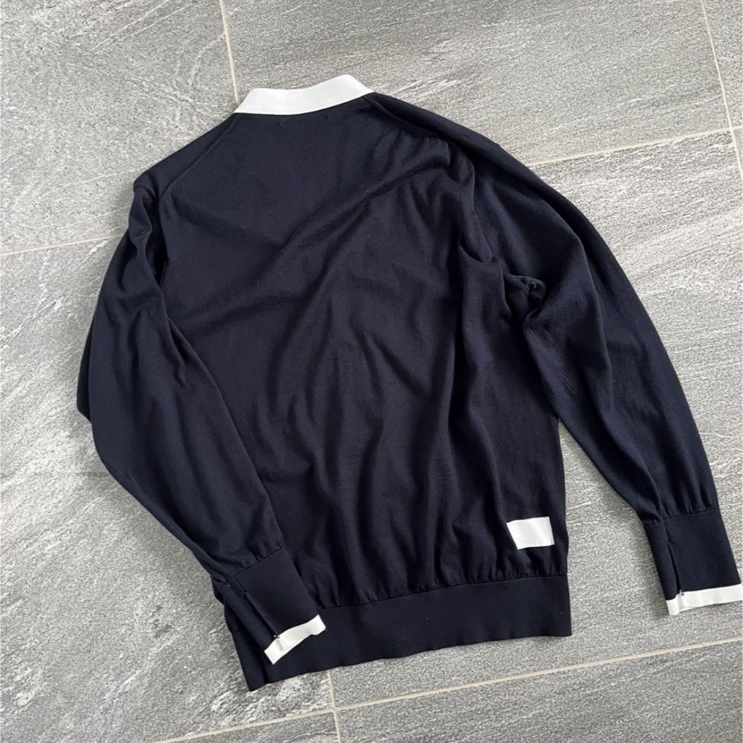 JOHN SMEDLEY - 【新品Lサイズ】FRAGMENTxJOHN SMEDLEY Vネック