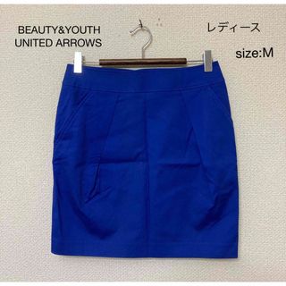 ビューティアンドユースユナイテッドアローズ(BEAUTY&YOUTH UNITED ARROWS)のBEAUTY&YOUTH ビューティー&ユース スカート台形 ミニ タック M(ひざ丈スカート)