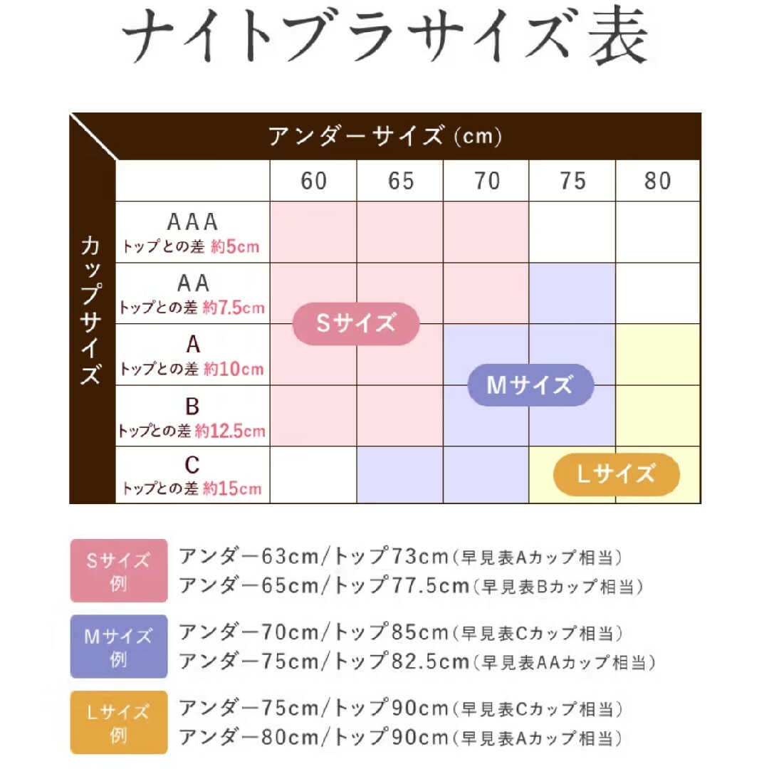 2枚セット エアリーブルー ルーナナチュラルアップナイトブラ 正規品 Mサイズ レディースの下着/アンダーウェア(その他)の商品写真