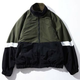 フリークスストア(FREAK'S STORE)のフリークスストア　ナイロンフリースリバーシブルブルゾン　オリーブM切り替え(ブルゾン)