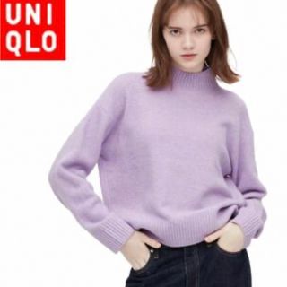 ユニクロ(UNIQLO)のUNIQLO スフレヤーンモックネックセーター（長袖）(ニット/セーター)