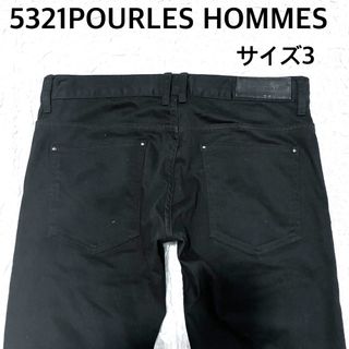 ゴーサンゴーイチプールオム(5351 POUR LES HOMMES)のハナモゲラさん専用 プールオムブラックデニムパンツサイズ3(デニム/ジーンズ)