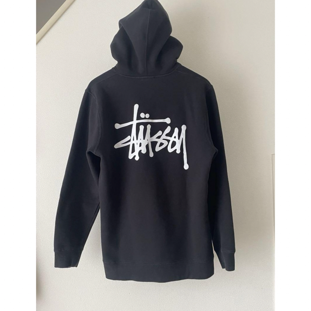 トップス定番人気　STUSSY パーカー　ステューシー　黒　ビッグロゴ