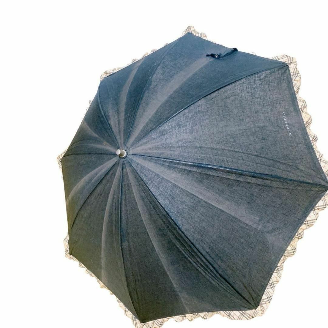BURBERRY(バーバリー)のBURBERRY バーバリー　日傘　雨傘 ノバチェック ブラック レディース レディースのファッション小物(傘)の商品写真