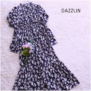 ダズリン(dazzlin)の《dazzlin》バックリボンフラワーフレアワンピース(ロングワンピース/マキシワンピース)