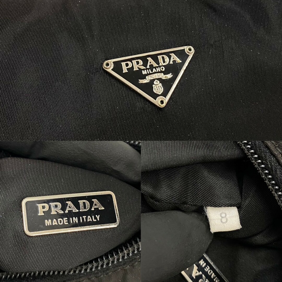 PRADA - 極 美品 希少品 PRADA プラダ 三角ロゴ 金具 プレート