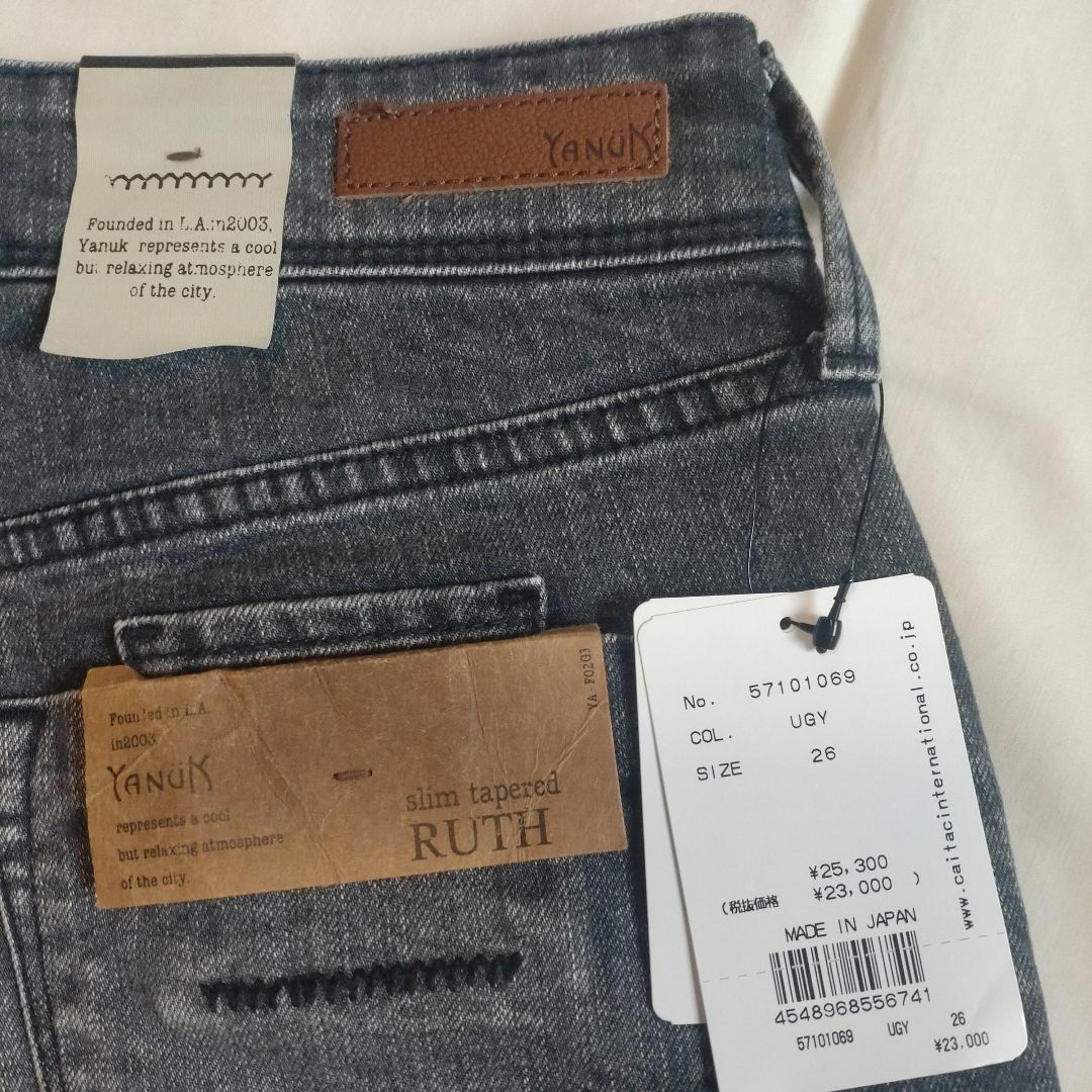 YANUK - 新品 ヤヌーク 定番 RUTH スリムテーパード デニム YANUK - 新品 ヤヌーク 定番 RUTH スリムテーパード デニム