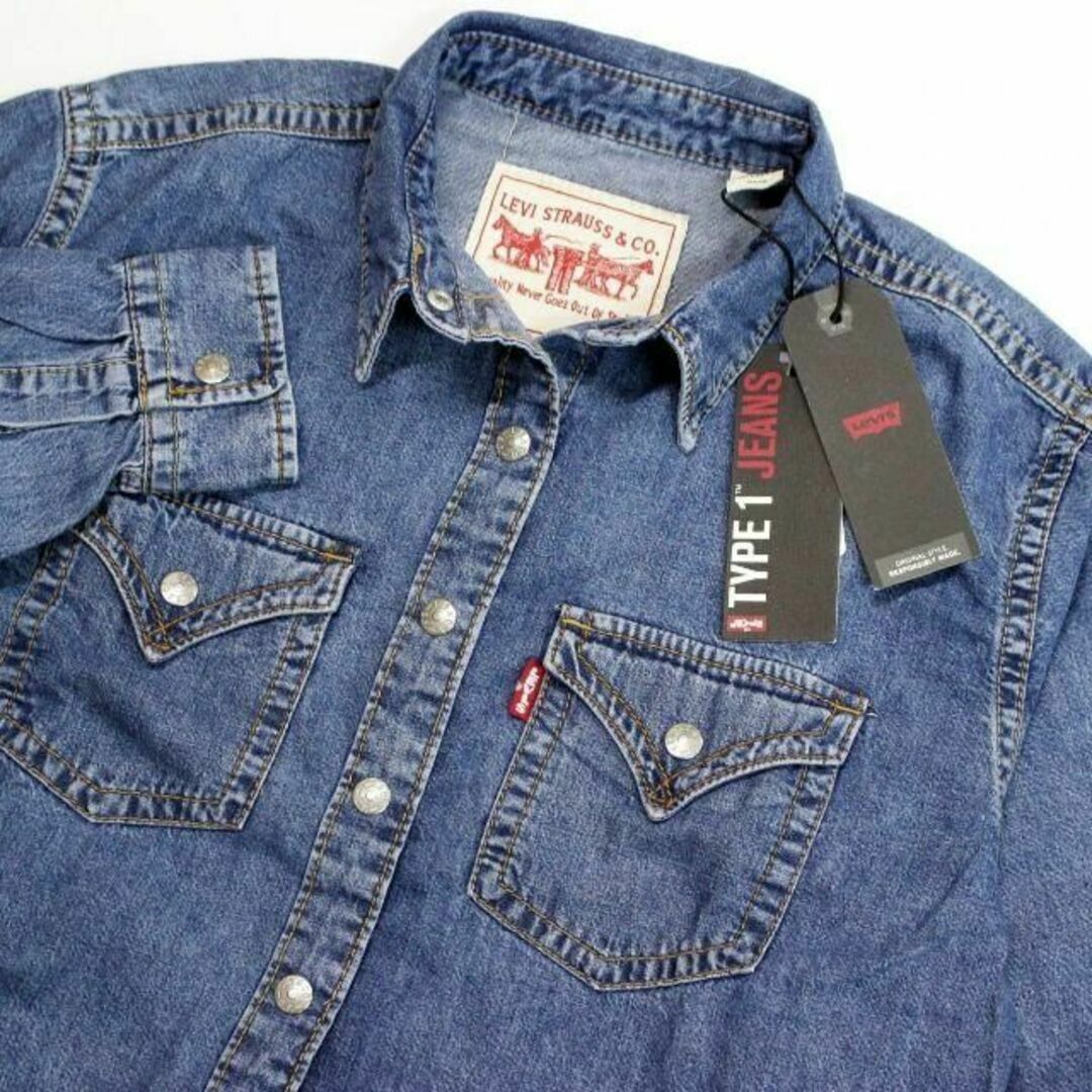 Levi's(リーバイス)の(新品)LEVI'S　レディース  デニム シャツ ブラウス ★ レディースのトップス(その他)の商品写真