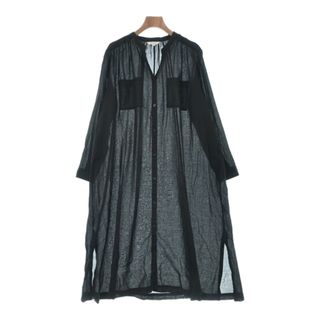 プラステ(PLST)のPLST プラステ シャツワンピース M 黒 【古着】【中古】(その他)