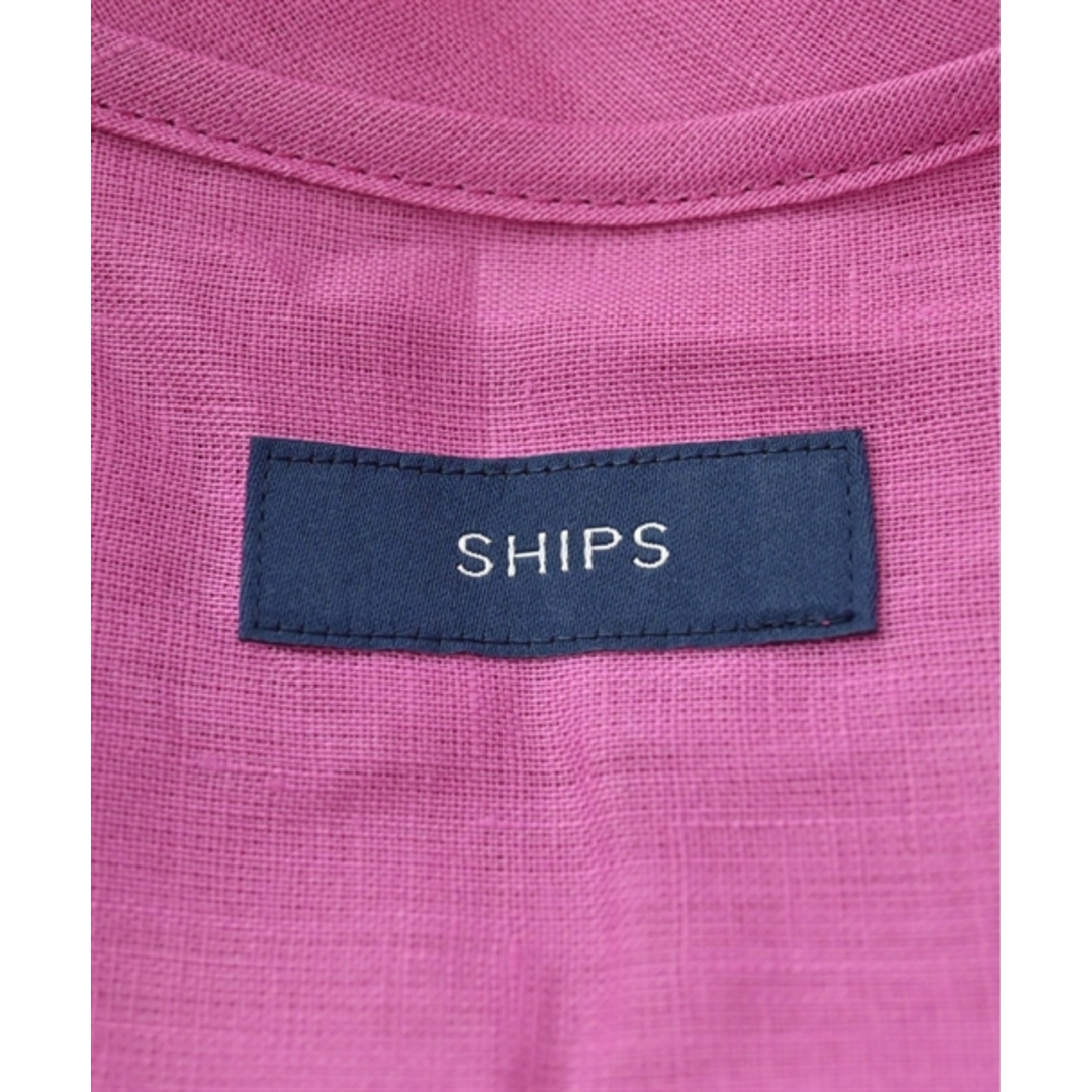 SHIPS(シップス)のSHIPS シップス カジュアルシャツ 38(M位) ピンク 【古着】【中古】 レディースのトップス(シャツ/ブラウス(長袖/七分))の商品写真