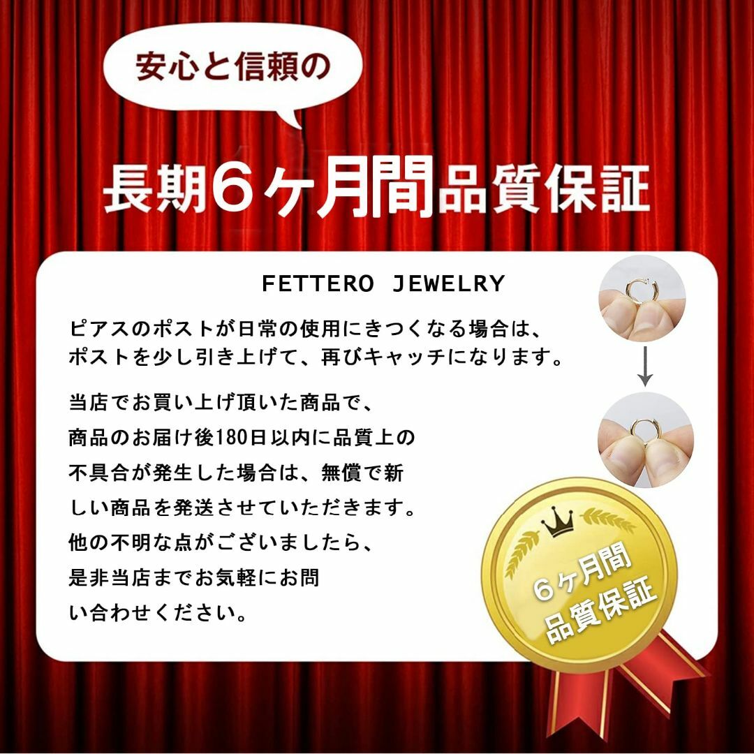 Fettero ピアス レディース リングピアス フープピアス アレルギーフリー その他のその他(その他)の商品写真