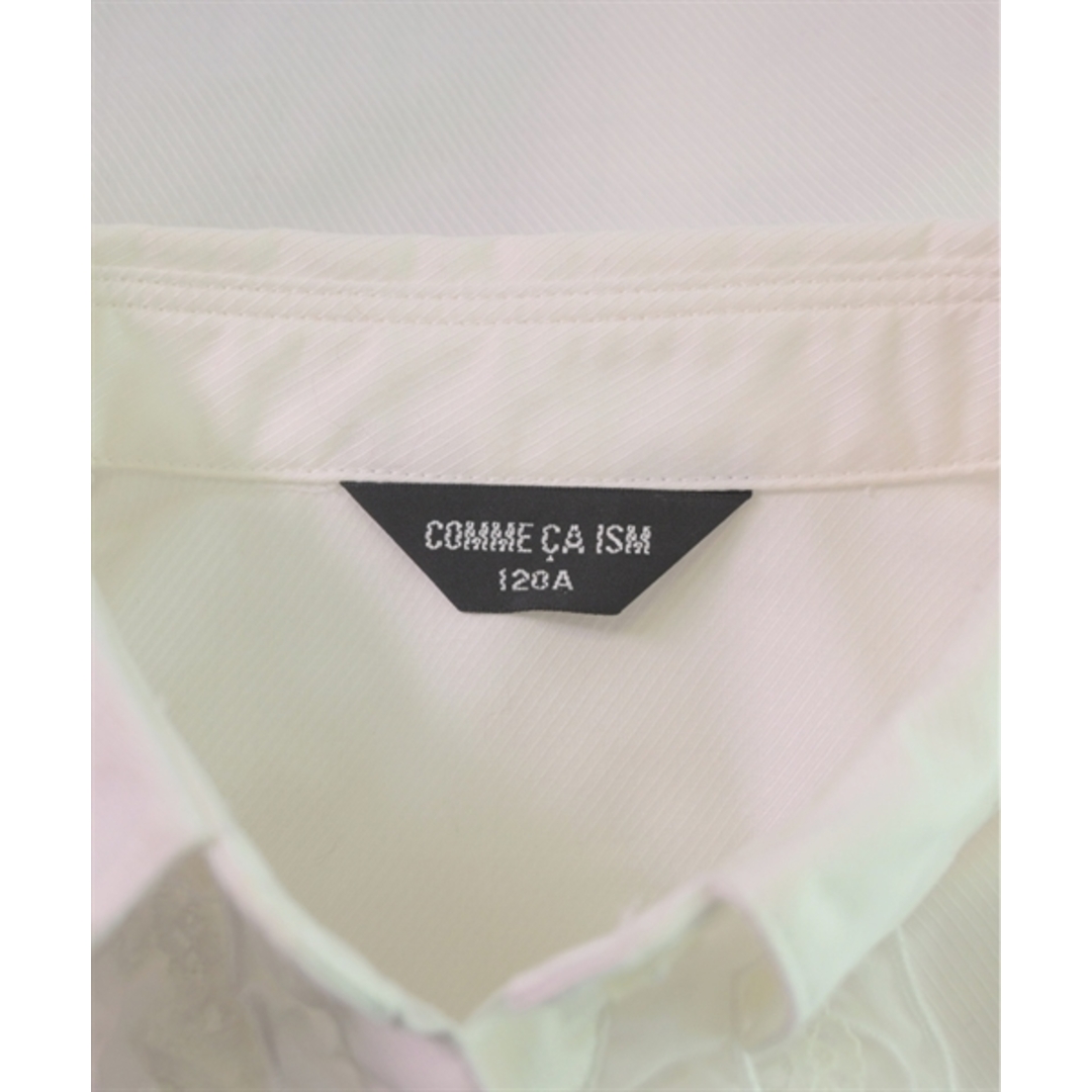 COMME CA ISM(コムサイズム)のCOMME CA ISM コムサイズム シャツ 120 白 【古着】【中古】 キッズ/ベビー/マタニティのキッズ服女の子用(90cm~)(ブラウス)の商品写真