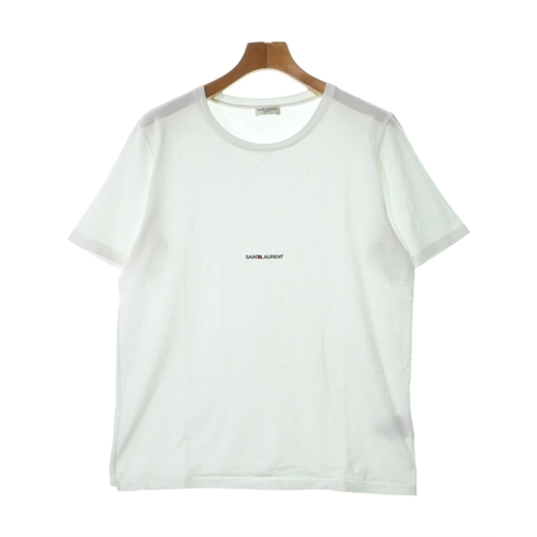 SAINT LAURENT PARIS Tシャツ・カットソー M 白あり光沢