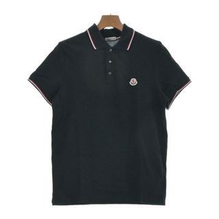 モンクレール(MONCLER)のMONCLER モンクレール ポロシャツ S 黒 【古着】【中古】(ポロシャツ)