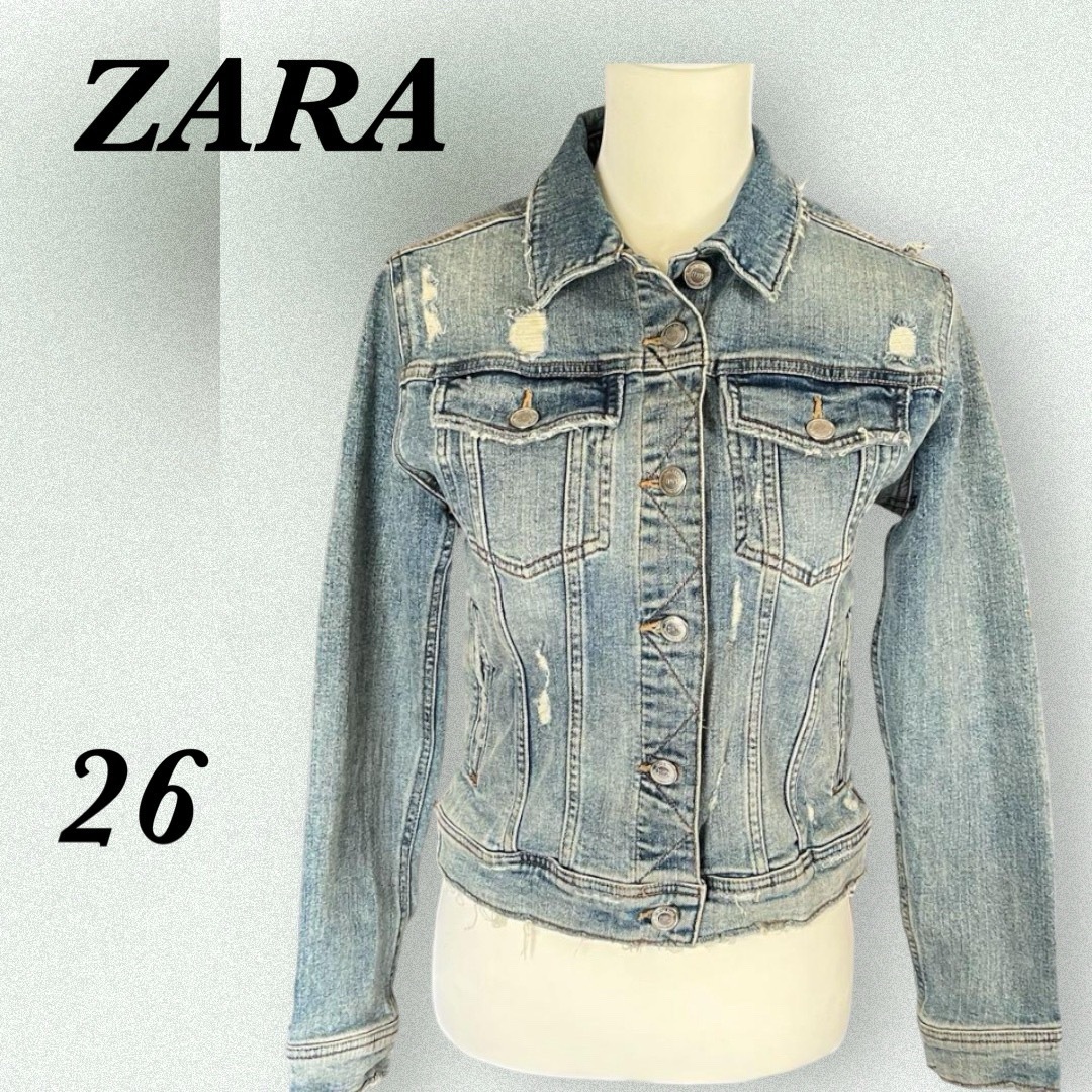 ZARA(ザラ)のZARA デニムジャケット Gジャン レディース レディースのジャケット/アウター(Gジャン/デニムジャケット)の商品写真