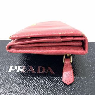 PRADA プラダ サフィアーノレザー長財布 ピンク ゴールド金具 YL2