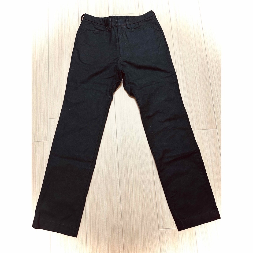 EDIFICE(エディフィス)のEDIFICE エディフィス ブラックデニムパン スキニー ストレート メンズのパンツ(デニム/ジーンズ)の商品写真