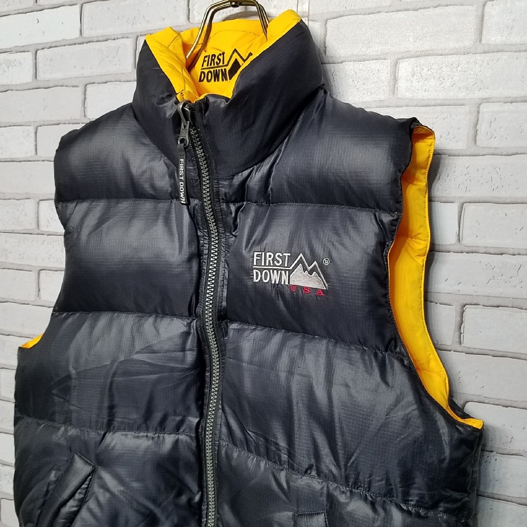 【FIRSTDOWN】ファーストダウン リバーシブルダウンベスト 肉厚 90s 【FIRSTDOWN】ファーストダウン リバーシブルダウンベスト 肉厚 90s
