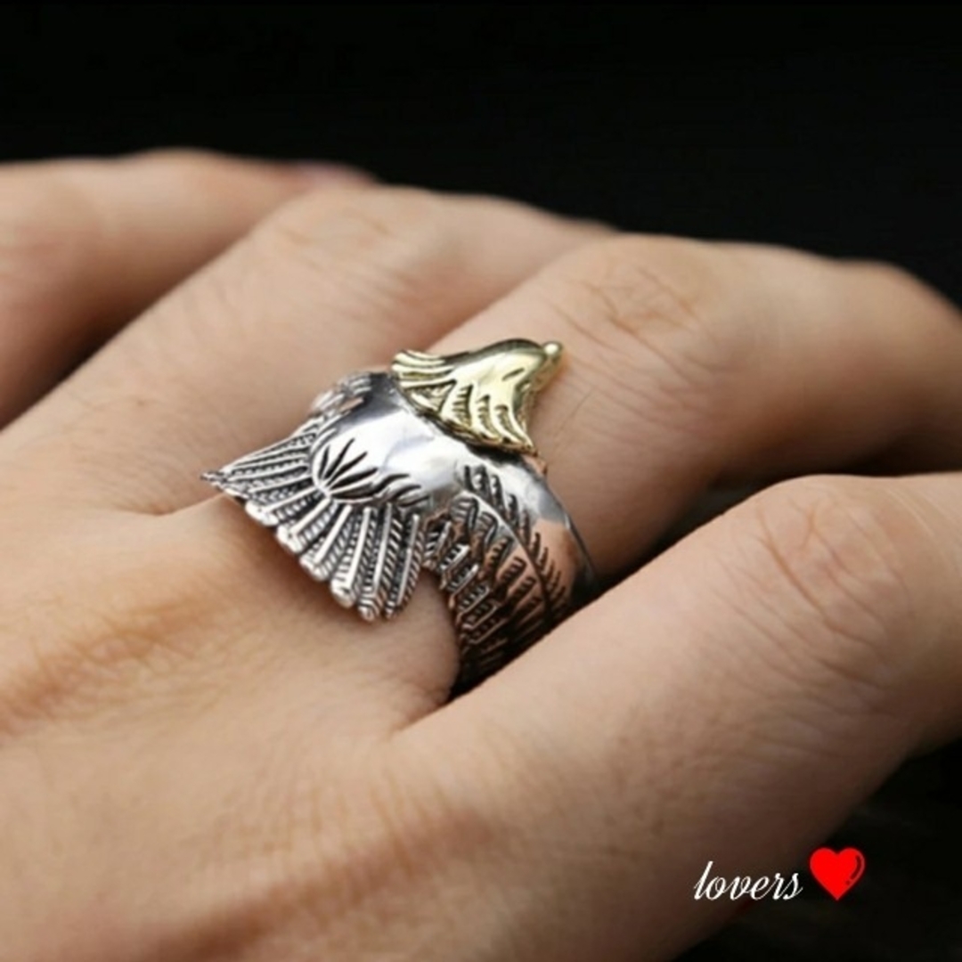 送料無料23号クロムシルバーゴールドイーグルリング指輪クロムハーツゴローズ好きに メンズのアクセサリー(リング(指輪))の商品写真