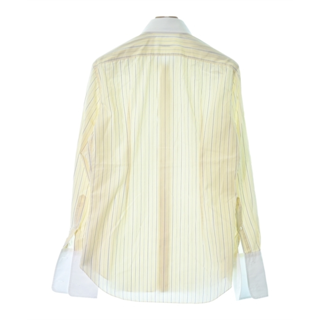 日本超安い FRAY ドレスシャツ 15 1/2(M位) クリームx白x茶(ストライプ ...