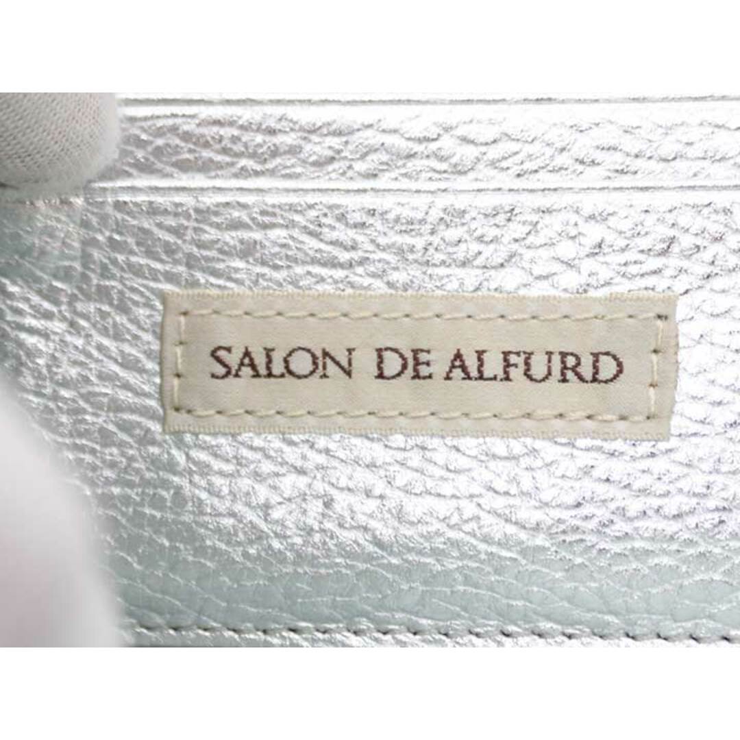 新品未使用品◇SALON DE alfurd/サロンドアルファード◇ルクーチェＬ字ファスナー長財布/Luxuce Long Wallet/ニコちゃん/ビジュー/スタッズ/小物 シルバー/銀 レディース 春夏秋冬 020132 レディースのファッション小物(財布)の商品写真