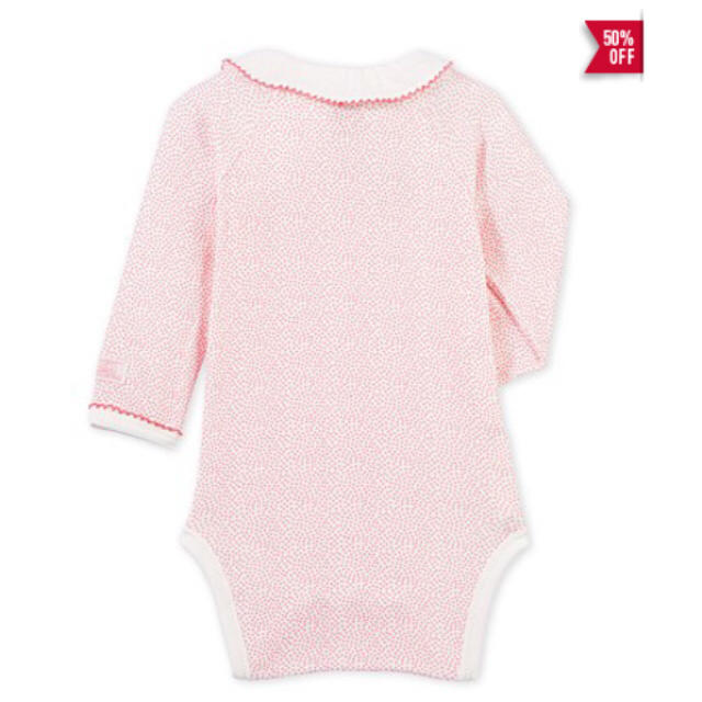 PETIT BATEAU(プチバトー)の☆SALE☆ 新品 プチバトー フリル衿つき長袖前開きボディ 6M キッズ/ベビー/マタニティのベビー服(~85cm)(肌着/下着)の商品写真