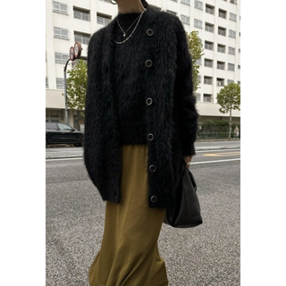 アメリヴィンテージ(Ameri VINTAGE)のAMERI FEATHER OVER CARDIGAN WITH VEST(カーディガン)