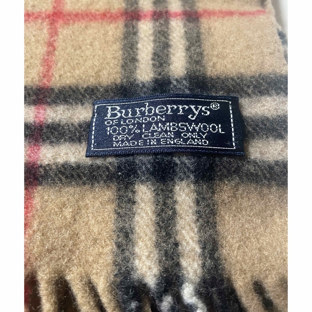 BURBERRY(バーバリー)の美品　BURBERRY バーバリー　100%ラムウール　キッズマフラー キッズ/ベビー/マタニティのこども用ファッション小物(マフラー/ストール)の商品写真